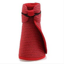 Load image into Gallery viewer, New Women Summer Visors Hat Foldable Sun Hat Wide Large Retro Hat Women's Adjustable Packable Roll-Up Visor Fashion Beach Hats Straw Hat Beach UV Protection Cap
