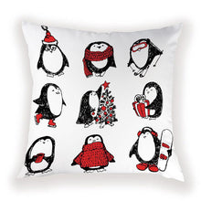 Load image into Gallery viewer, New Year Christmas Decorations Pillows Cover Christmas Décor for Home Christmas Tree Snowflake Snowman Reindeer Home Decor Throw Pillow Case Cushion Cover Santa Merry Christmas Gift Xmas 45x45cm
