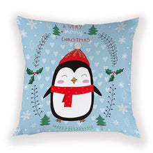Load image into Gallery viewer, New Year Christmas Decorations Pillows Cover Christmas Décor for Home Christmas Tree Snowflake Snowman Reindeer Home Decor Throw Pillow Case Cushion Cover Santa Merry Christmas Gift Xmas 45x45cm
