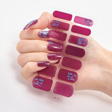Load image into Gallery viewer, New Year Patterned Nail Decor Nail Polish Nail Art Stickers Full Beauty Sticker for Nails Nail Accessorie Christmas Nail Sticker 3D Nail Art Stickers Decal Slider Template Diy Nail Tool Decorations Nail Art Design Self Adhesive Luxury Designer Nail Sticke
