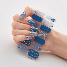 Load image into Gallery viewer, New Year Patterned Nail Decor Nail Polish Nail Art Stickers Full Beauty Sticker for Nails Nail Accessorie Christmas Nail Sticker 3D Nail Art Stickers Decal Slider Template Diy Nail Tool Decorations Nail Art Design Self Adhesive Luxury Designer Nail Sticke
