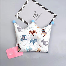 Load image into Gallery viewer, Newborn Baby Shaping Pillow Cute Crown Shape Backrest Cushion Anti-head Correction Bed Neck Support Pillows Baby Pillow Baby Bedding Air Mesh Organic Cotton Soft Baby Pillow Newborn Anti Flat Head Syndrome for Crib Cot Baby Pillow

