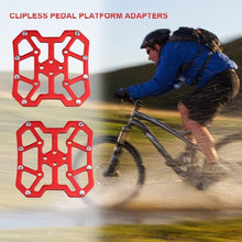 Load image into Gallery viewer, Newest Universal Clipless To Platform Adapters Cleats Pedal For Speed play Bike Cycle Platform Adapter Bicycle Universal Clipless Aluminum Alloy Platform Adapters Cleats Pedal
