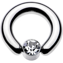 Load image into Gallery viewer, 4G 9/16 Clear Gem 7mm Disc BCR Captive Ring
