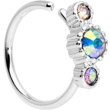 Load image into Gallery viewer, 5/16 Aurora CZ Gem Fashion Fusion Seamless Circular Ring
