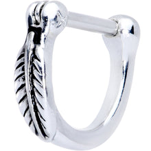 Load image into Gallery viewer, 16G 5/16 Leafy Fall Hinged Cartilage Clicker

