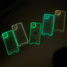 Load image into Gallery viewer, Night Light Luminous Silicone Phone Case For iPhone 14 13 12 11 Pro Max XR X XS 14 Plus Shockproof Clear Fluorescent Soft Cover Shockproof Bumper Phone Case with Camera Protection Cover for iPhone
