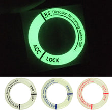 Load image into Gallery viewer, Night Luminous Car Ignition Start Stop Button Fluorescent Circle Luminous Ring Cover Start Stop Button Luminous  Start Stop Button Ring Cover Trim Universal Ignition Key Ring Stickers Auto Motorcycle 3D Decals Decoration Fluorescent Circle  Auto Interior
