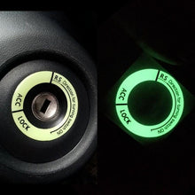 Load image into Gallery viewer, Night Luminous Car Ignition Start Stop Button Fluorescent Circle Luminous Ring Cover Start Stop Button Luminous  Start Stop Button Ring Cover Trim Universal Ignition Key Ring Stickers Auto Motorcycle 3D Decals Decoration Fluorescent Circle  Auto Interior

