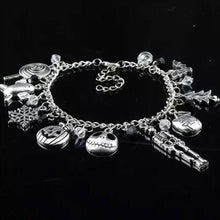 Load image into Gallery viewer, Nightmare Before Christmas Jack Skellington Sally Gothic Bracelet
