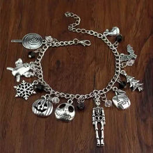 Load image into Gallery viewer, Nightmare Before Christmas Jack Skellington Sally Gothic Bracelet
