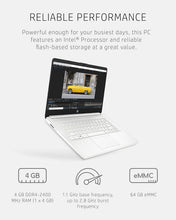 Load image into Gallery viewer, HP 14" 14DQ0052DX  Intel Celeron N4120  White  4 GB/64 GB  Windows 11
