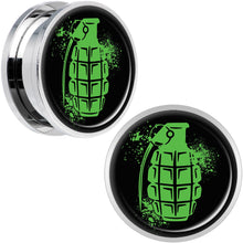 Load image into Gallery viewer, Green Grenade Steel Screw Fit Plug Set 20mm
