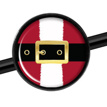 Load image into Gallery viewer, 14G Christmas Santa Suit Black Industrial Barbell 37mm
