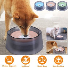 Load image into Gallery viewer, No Spill Dog Cat Water Bowl Spill Proof Slow Water Feeder
