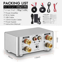 Load image into Gallery viewer, Nobsound 100W Mini Bluetooth 5.0 Power Amplifier
