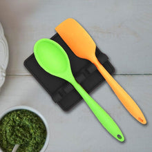 Load image into Gallery viewer, Non-Slip Heat Resistant Silicone Multiple Utensil Rest with Drip Pad
