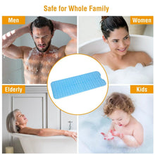 Load image into Gallery viewer, Non Slip Shower Mat Massage Anti-Bacterial with Suction Cups
