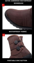 Load image into Gallery viewer, Non-Slip Snow Boots New Womens Warm Winter Boots Waterproof Shoes Winter Women Shoes Plus Velvet Cotton Boots Warm Lining Comfortable Non Slip Ankle Booties Outdoor Hiking Walking Platform Shoes

