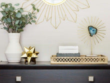 Load image into Gallery viewer, Nordic Luxury Drawer Knob Gold Wardrobe Cupboard Cabinet Handle Kitchen Door Pulls White Genuine Leather Furniture Knob Hardware Hole Center Modern Luxury Tree Bark Speckle Texture Cabinet Pull Hardware for Bedroom Kitchen
