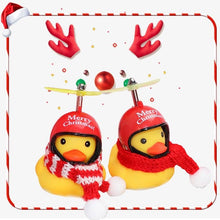 Load image into Gallery viewer, Normal Airscrew Helmet Standing Duck Broken Wind Small Yellow Duck Bike Motor Riding Cycling Lights Bicycle Accessories Rubber Yellow Duck Toy Bike Ornaments Yellow Duck With Proper Helmet Cool Decorations
