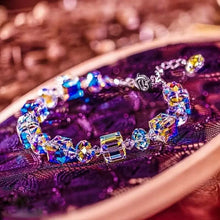 Load image into Gallery viewer, Northern Lights Artificial Crystal Bracelet 7"+ 2" Extension Chain
