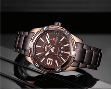 Load image into Gallery viewer, Men's  Luxury Stainless steal Waterproof Watch With Day And Date Display Unique Design Perfect Gift In Modern Metal Men  Wrist Watch Design
