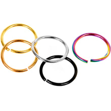 Load image into Gallery viewer, 20G 5/16 Multi Color Seamless Circular Ring Set of 5
