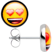 Load image into Gallery viewer, Officially Licensed Heart Eyes emoji Stud Earrings
