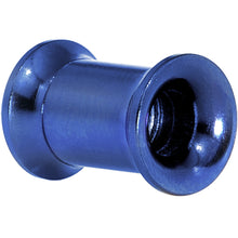 Load image into Gallery viewer, 2G Blue Anodized Titanium Steel Screw Fit Tunnel Plug Set
