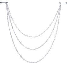 Load image into Gallery viewer, Handcrafted Swirly Link Dangle Nipple Chain

