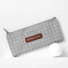 Load image into Gallery viewer, Office Simple Print Stationery Pencil Case Classic Design Pencil Pouch Simple Storage Bag

