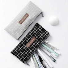 Load image into Gallery viewer, Office Simple Print Stationery Pencil Case Classic Design Pencil Pouch Simple Storage Bag
