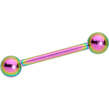 Load image into Gallery viewer, Multi Color Anodized Titanium Barbell Tongue Ring Set of 5
