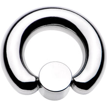 Load image into Gallery viewer, 2G 9/16 White Faux Opal 8mm Disc BCR Captive Ring
