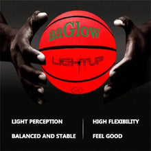 Load image into Gallery viewer, Orange Glowing No. 7 Fluorescent Basketball LED Luminous Cool Basketball Outdoor Indoor Game Training Sport Ball
