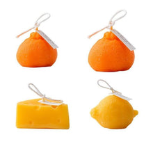 Load image into Gallery viewer, Orange Shaped Scented Candle Fruit Soy Wax Candle Smokeless Oil Aromatherapy Candle Cool Candles Shaped Candles Novelty Candle for Wedding Holiday Birthday Party Decor Aesthetic Candles for Women with Flower Fragrance

