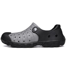 Load image into Gallery viewer, Outdoor Men Sandals Summer Hole Shoes Rubber Clogs Men Garden Shoes Black Beach Sandals Slippers Breathable Lightweight Sandals Unisex Beach Quick Drying Sandals Couple Outdoor Slippers
