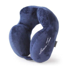 Load image into Gallery viewer, Outdoor Neck Support Pillow Headrest Travel Folding Slow Rebound Journey Trip Cushion Memory Foam Travel Pillow Neck Pillow, Ideal for Airplane Travel Comfortable Lightweight Improved Support Design Machine Washable Cover Must Have Travel Accessories
