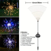 Load image into Gallery viewer, Outdoor Solar Garden Lights with 8 Lighting Modes
