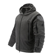 Load image into Gallery viewer, Outdoor Tactical Fleece Jacket Lightweight Uniform Soft Casual Hooded Jacket Thermal Fleece Coat Jacket With Hood Outdoor Sport Hiking Camping Clothing Training Jackets Men Thermal Warm Autumn Clothing
