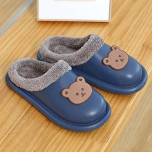 Load image into Gallery viewer, Outdoor Winter Waterproof Women Non-Slip Slippers Warm Female Plush House Slippers Indoor Flip Flops Waterproof Fuzzy Clogs Slippers Cozy Slip-On Memory Foam Fur House Slippers

