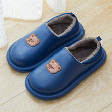 Load image into Gallery viewer, Outdoor Winter Waterproof Women Non-Slip Slippers Warm Female Plush House Slippers Indoor Flip Flops Waterproof Fuzzy Clogs Slippers Cozy Slip-On Memory Foam Fur House Slippers
