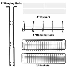 Load image into Gallery viewer, Over The Door Hooks Organizer
