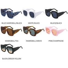 Load image into Gallery viewer, Oversized Leopard Unique &amp; Attractive Designer Sunglasses For Women &amp; Men Luxury Shades In Brown Square Size Sun Glasses Luxury Square Gradient Sun Glasses Shades
