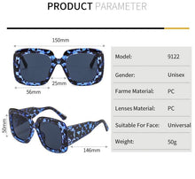 Load image into Gallery viewer, Oversized Leopard Unique &amp; Attractive Designer Sunglasses For Women &amp; Men Luxury Shades In Brown Square Size Sun Glasses Luxury Square Gradient Sun Glasses Shades
