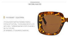 Load image into Gallery viewer, Oversized Leopard Unique &amp; Attractive Designer Sunglasses For Women &amp; Men Luxury Shades In Brown Square Size Sun Glasses Luxury Square Gradient Sun Glasses Shades

