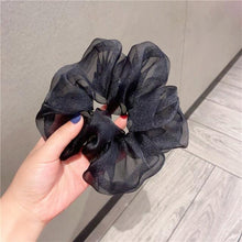Load image into Gallery viewer, Oversized Scrunchies Organza Hair Ties Elastic Hair Band Women Girs Ponytail Holder Fashion Hair Ropes Ponytail Holder Hair Tie Ponytail Holder Accessories for Women Girls
