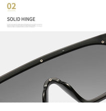 Load image into Gallery viewer, Oversized Shield Sunglasses for Women Men Square Rimless Fashion Shades Sunglasses For Women &amp; Men Elegant Shades For Women Popular Oversized Festival Trendy Sunglasses For Men &amp; Women
