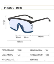 Load image into Gallery viewer, Oversized Shield Sunglasses for Women Men Square Rimless Fashion Shades Sunglasses For Women &amp; Men Elegant Shades For Women Popular Oversized Festival Trendy Sunglasses For Men &amp; Women
